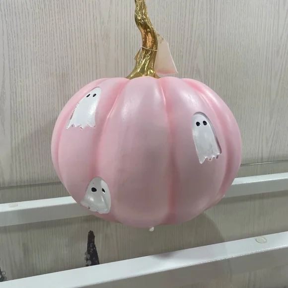 Pink Halloween Custom Ghost Pumpkin Pink Hats Ghost with Pink Hat and Pumpkin | TikTok main image 4